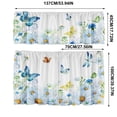 thumbnail image 3 of Wildflower Butterfly Vertical Watercolor Kitchen Curtain,Short Panel Window Valance for Sink,Breakfast Nook,Home Decor, 3 of 5