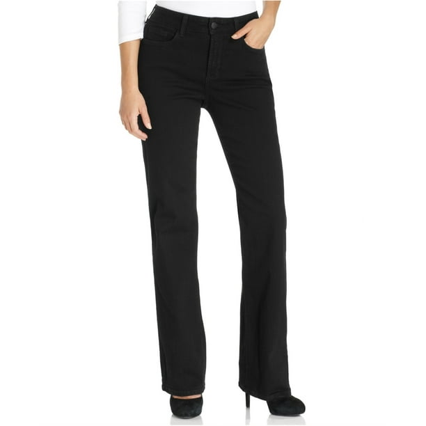 NYDJ - NYDJ Womens Barbara Boot Cut Jeans, Black, 0 - Walmart.com ...