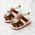 thumbnail image 2 of Viluyesy Toddler Baby Summer Sandals – Soft-Soled Slip-On Walking Shoes with Whistle Sound, Non-Slip Pre-Walking Sandals for Boys and Girls Brown Size 18M, 2 of 6