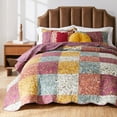 thumbnail image 2 of Paisley Slumber Cotton-Rich Mid-Century Style Paisley Quilt Set, 2-Piece Twin/Twin XL, 2 of 5