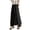 Black, variant on CQONEPT Womens Wide Leg Flowy Casual Pants Chiffon Comfortable Stretchy Pant Elastic Waist Breathable Fall Fashion Trousers