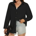thumbnail image 2 of Fantaslook Women Corduroy Shirts Shacket Jacket Casual Long Sleeve Button Down Blouses Tops, 2 of 8