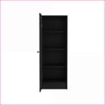 thumbnail image 2 of Kitchen Pantry Cabinet, 47" H One Door with 4 Shelves, Black | Particle Board | Particle Board, 2 of 7