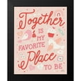 thumbnail image 2 of Marshall, Laura 12x14 Black Modern Framed Museum Art Print Titled - Lovebirds V, 2 of 5