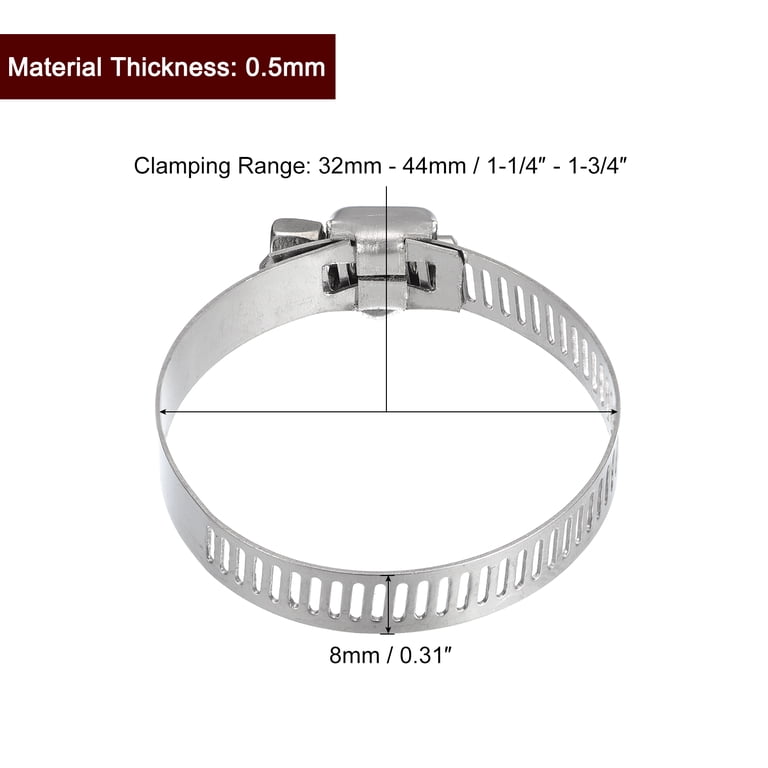24-Pack Stainless Steel Worm Gear Hose Clamps – 1/2 To 3/4 Inch Adjustable