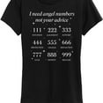 thumbnail image 3 of Instant Message - Angel Numbers Not Advice - Women's Short Sleeve Graphic T-Shirt, 3 of 6