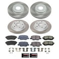 thumbnail image 2 of PowerStop Front and Rear Semi-Coated Rotor and Low-Dust Ceramic Brake Pad Kit SC6966, 2 of 3