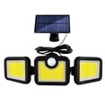 thumbnail image 1 of (Luz de pared de tres cabezales 171COB-Control remoto separado) LED solar triple impermeable con sensor de movimiento, 1 of 14