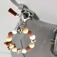 thumbnail image 3 of YIEMEEN Colorful Bling Highland Cow Keychain Modern Highland Cow Keychain Silicone Beaded Wristlet Keyrings Pendant for Women, 3 of 18