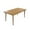 teak, variant on GDF Studio Acacia Wood Outdoor Dining Table with Slatted Top and Umbrella Hole, Teak