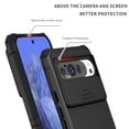 thumbnail image 6 of ELEHOLD Case for Google Pixel 9/9 Pro, Shockproof Full Body Case Built in Slide Camera Lens Cover & Invisible Kickstand,Black, 6 of 11