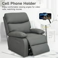 thumbnail image 4 of hzlagm Electric Lift Recliner Chair with Footrest Elder Single Reclining Sofa Lounge Soft Cushion and Back Comfortable Armchair - Dark Gray, 4 of 7