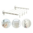 Wall Mounted Collapsible Laundry Clothes Drying Rack Hidden Simple