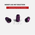 thumbnail image 3 of 20 Purple Spline Drive Small Diameter Acorn 1/2" Purple Lug Nut Kit with Key, 3 of 6