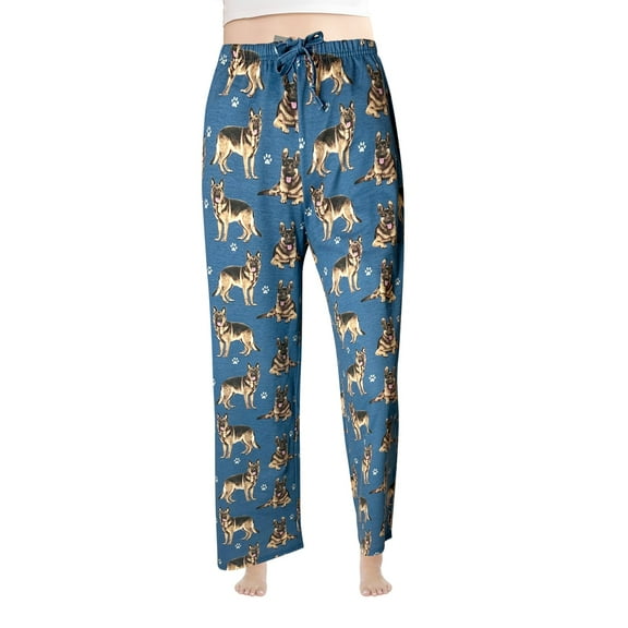 Comfies German Sheperd Unisex Cotton Blend Pajama Bottoms - Gift for Pet Lovers