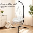 thumbnail image 5 of Hoffeorrad Heavy Duty Hammock Stand, Universal Steel Stand for Hanging Chairs, Sensory Swings & Egg Chairs, Supports 350 lbs, 5 of 7