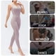 thumbnail image 4 of Mono de yoga para mujer con bolsillos Leggings sin mangas Espalda abierta Fitness, 4 of 8
