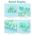 thumbnail image 4 of Traje de baño Tankini Mioglrie Green Daisy para bebé, conjunto de 6-12 m, 4 of 5