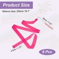 thumbnail image 2 of Uxcell Dance Ribbons, Gymnastics Dance Streamers with Non-Slip Wand Dance Flags Rose Red, 2 of 7