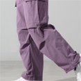 thumbnail image 5 of Coerni Boys Parachute Cargo Pants Lightweight Quick Dry Wide Leg Pants Casual Trousers Teen Spring Fall Outdoor Wear Baggy Hiking Pants, 5 of 6
