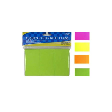 bulk buys sticky notes set of 3 colorful pads walmart com