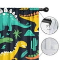 thumbnail image 4 of Blackout Kids Curtains,Cute Dinosaur Pattern Childrens Insulated Curtains Set Of 2,Bedroom Essentials,Toddler Room Decor 52x84in(132x213cm), 4 of 4