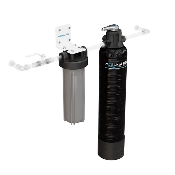 Aquasure Fortitude Lite Series 800,000 Gallons Whole House Water Treatment System with Pleated Sediment Filter, For 1-3 Bathrooms (AS-FP-LITE)