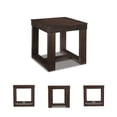 thumbnail image 3 of Signature Design by Ashley Watson Table d'Appoint Carrée Brun Foncé, 3 of 5