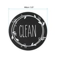 thumbnail image 2 of Unique Bargains Dirty Clean Dishwasher Magnet Round Refrigerator Sign Magnet Black, 2 of 5
