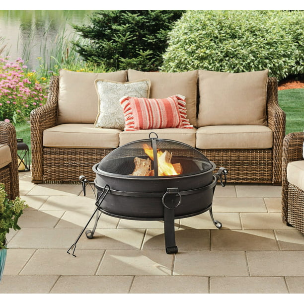 Gardens 30 Inch Cauldron Wood Fire Pit, 30 Inch Outdoor Fire Pit Endless Summer House