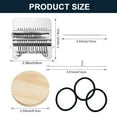 thumbnail image 3 of Knit Patch Loom Kit (Patchmaker 2.0) - 14-Hook Wooden Darning Tool for Mending Socks, Jeans & Visible Repairs. DIY Craft Kit!, 3 of 9