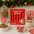 thumbnail image 2 of Candy Cane Spoon Peppermint Edible Stirring Stick 60 Pack | Individually Packed Hot Chocolate Cocoa Coffee Tea - Holiday Gift Christmas Stocking Stuffer Party Favor, 2 of 6
