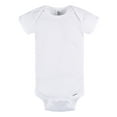 thumbnail image 4 of Gerber Baby Neutral 3-Pack White Short Sleeve Bodysuits, Sizes Preemie - 24 Months, 4 of 8