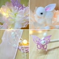 thumbnail image 5 of Butterfly/Bunny Lantern DIY Flower Lantern, Traditional Chinese Lantern Handmade DIY Mid-Autumn Festival Hanging Lantern - Hanfu Cosplay Accessories Indoor Outdoor Decoration, 5 of 8