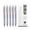 Gray, variant on 5 PCS Gel Pens,Fine Point 0.5mm Black Ink,Smooth Writing,Reusable Gel Pens with Non-Slip Frosted Grip,5.79 inch Durable Clip Writing Pens for Journaling,Notes,Office Supplies (Red)