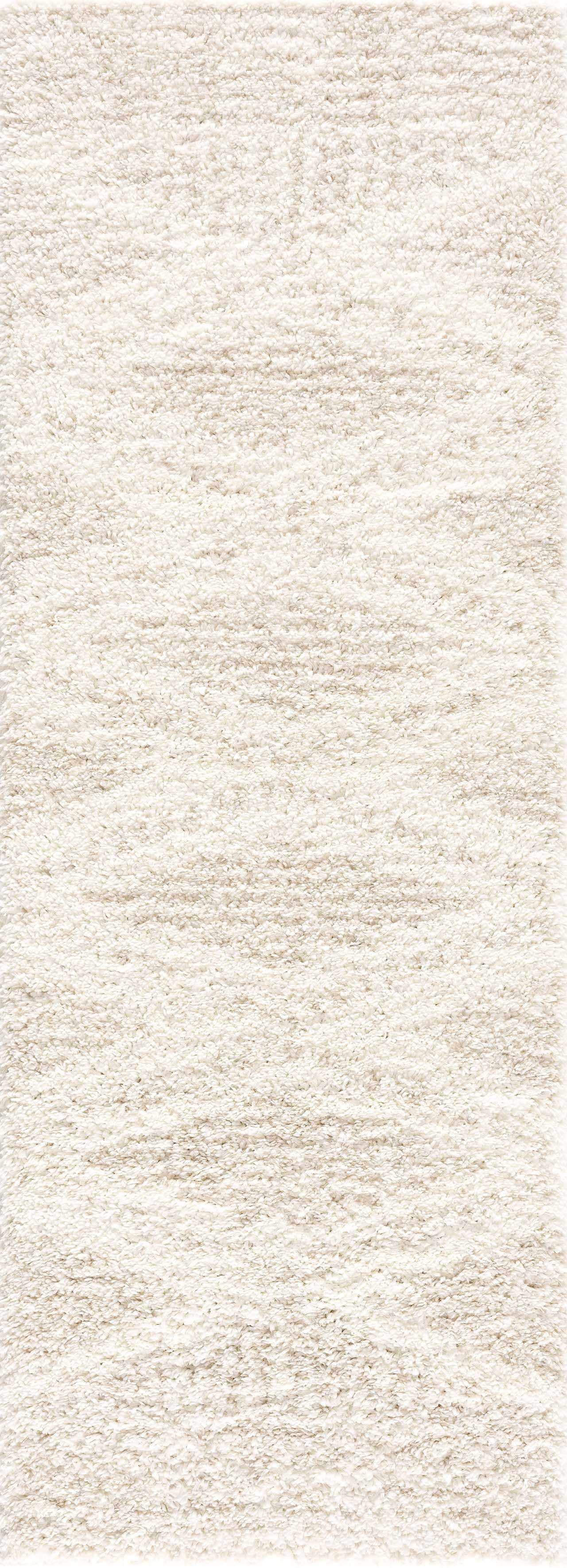Hauteloom Galaxy Shag Living Room, Bedroom Area Rug - Bohemian, Transitional - Plush Pile - Light Beige, Cream - 4'3" x 5'7"