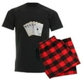 thumbnail image 6 of CafePress - Ace Clubs Flush Pajamas - Men's Dark Loose Fit Cotton Pajama Set, 6 of 7