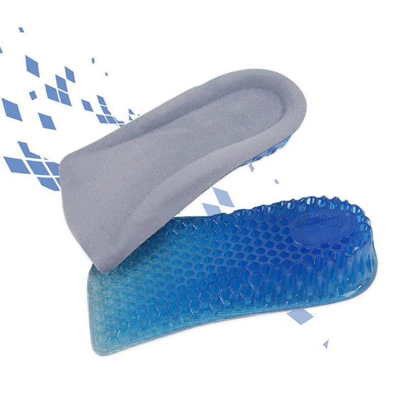 Unisex Women Men Silicone Gel Lift Height Increase Shoe Insoles Heel