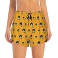 thumbnail image 2 of Vsdgher Cute Dog Print Women's Running Double Layer Shorts High Waisted with Pockets Elastic Yoga Workout Athletic Gym Sports, 2 of 8