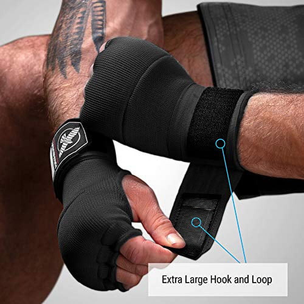 Hayabusa Quick Gel Boxing Hand Wrap Gloves - Black, Small