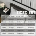 thumbnail image 6 of MLILY Ego 100% Viscose Bamboo Bed Sheets Set, Full, White, Wrinkle Resistant, Solid Sateen,, 6 of 10