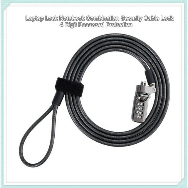 Sécurité Antivol Combinaison Ordinateur Portable Cable Lock 4 Chiffres Mot de Passe