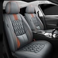 thumbnail image 4 of Fundas de cuero para asientos de coche para Jeep Cherokee WK2 WJ Patriot Wrangler Compass Renegade Grand Cojín de asiento delantero Accesorios interiores, 4 of 5