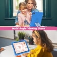 thumbnail image 3 of Kids Case for Apple iPad 10th Generation 10.9 Inch 2022, Lightweight Kids Friendly Kickstand Handle Cute Ladder Design Bumper Back Cover for Girls Boys, Blue, 3 of 6