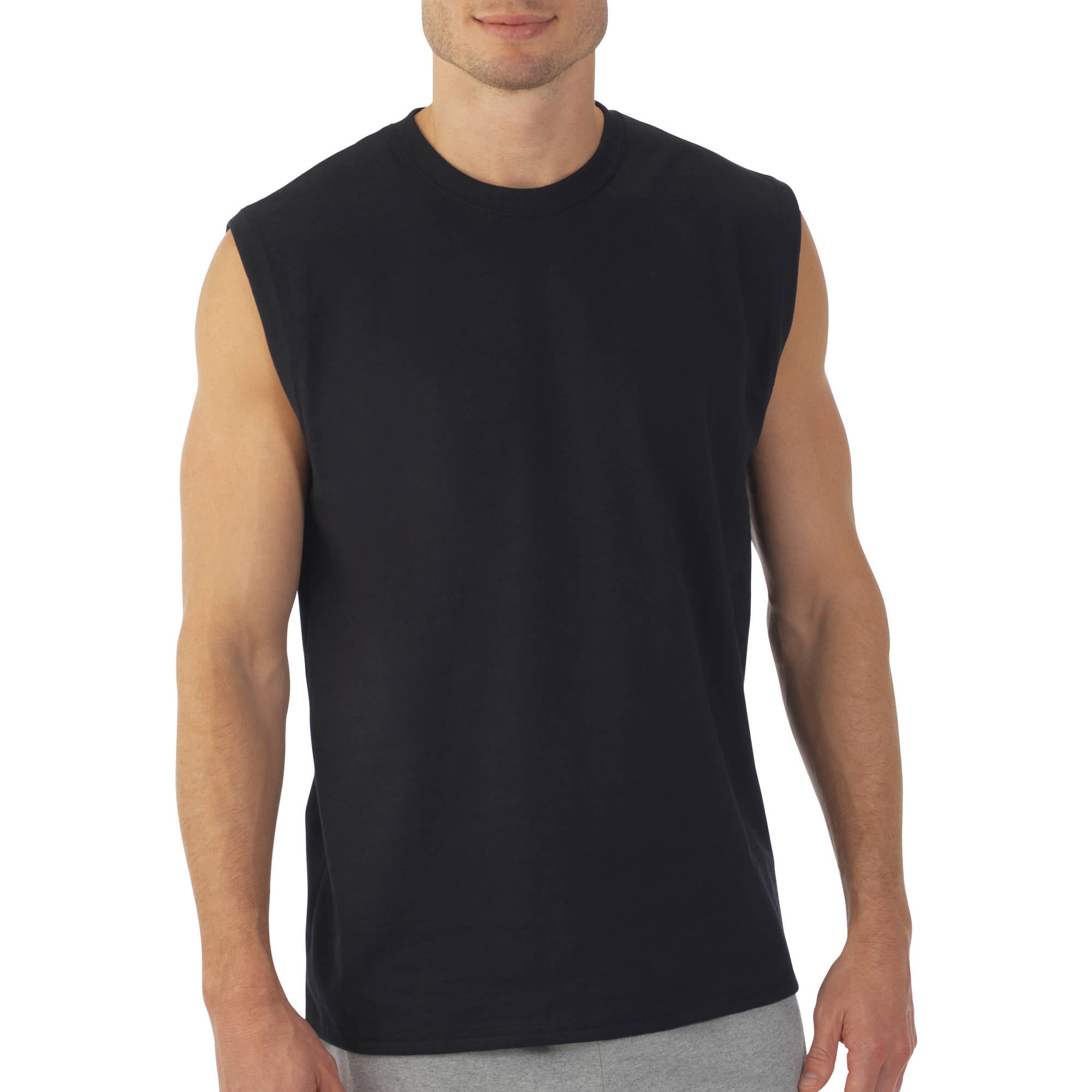 Vska Mens Crew-Neck Striped Cool Baggy A-Shirt Tank Top Muscle Shirt