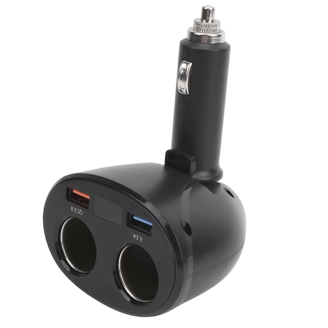 Adaptador de cargador de enchufe para encendedor de cigarrillos, divisor de puerto USB Dual, distribuidor electrónico para automóvil