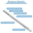 thumbnail image 3 of Uxcell 2pcs Straight Flute Thread Taps, M5 x 0.5 H2 100mm Extra Long Metric Screw Machine Tap Threading Tapping Tools, 3 of 7