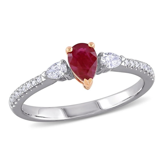 Everly Women's Ruby 14k Two-tone Gold Ring