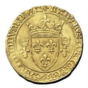 France Gold Ecu d'Or Charles VII (1422-1461 AD) MS-64 NGC