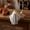 White - 1pc, variant on Halloween Glowing Ceramic Ghost Decoration, Warm Light Ghost Desktop Sculpture, LED Eye Ghost Statue for Party Fireplace Shelf Display